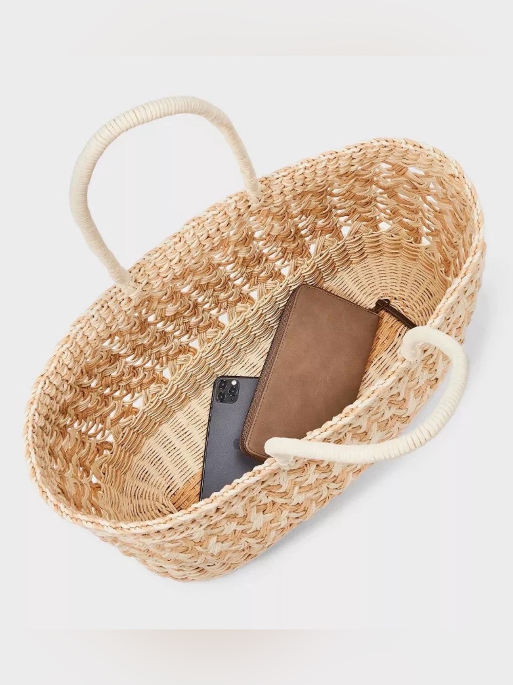 Straw Tote Handbag - Shade & Shore
Natural/Ivory XL Bag
New with Tag - Picture 4 of 5